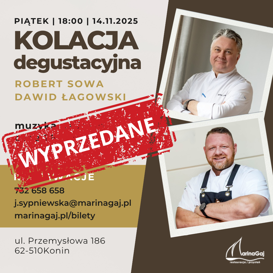 Kolacja degustacyjna w Marina Gaj