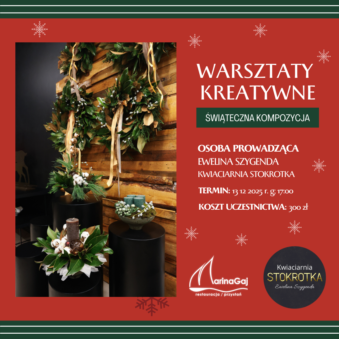 Warsztaty kreatywne - świąteczna kompozycja