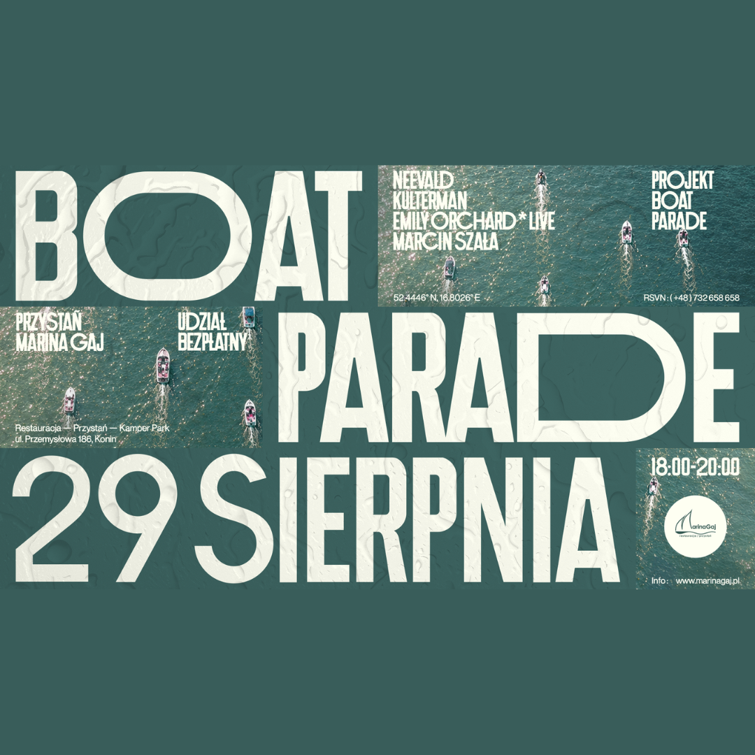 BOAT PARADE 29.08 - udział bezpłatny
